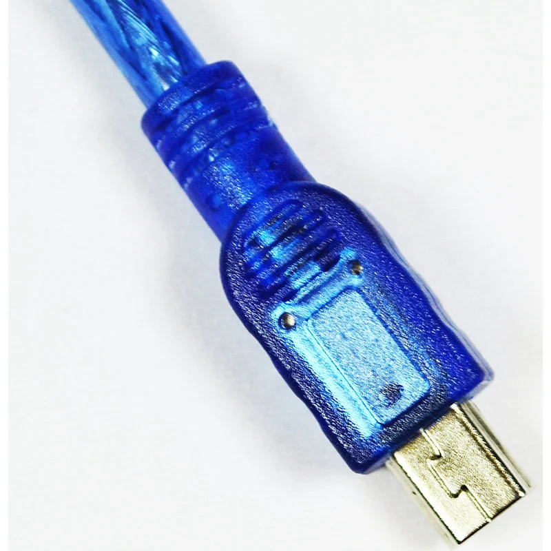 

JETTING Blue Short USB 2.0 A Male to Mini 5 Pin B Male Data Charging Cable - 30CM for MP3 MP4 Camera Mobile Cell Phone Clear
