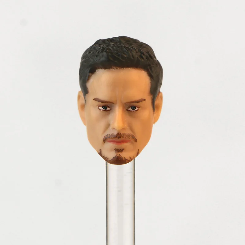 Pete Parker Человек-паук и Tony Stark Железный человек 1/12 SHF голова Мстители статуи супер герой аксессуары игрушки модель - Цвет: Tony