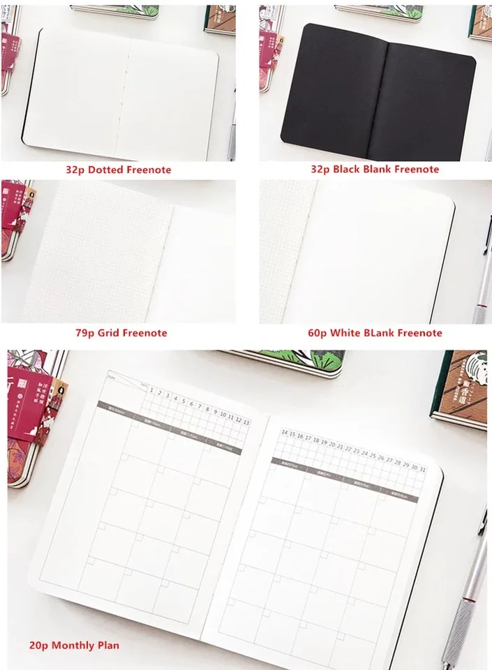 Оригинальный мультфильм японский милый кот иллюстрация блокнот планер пустой