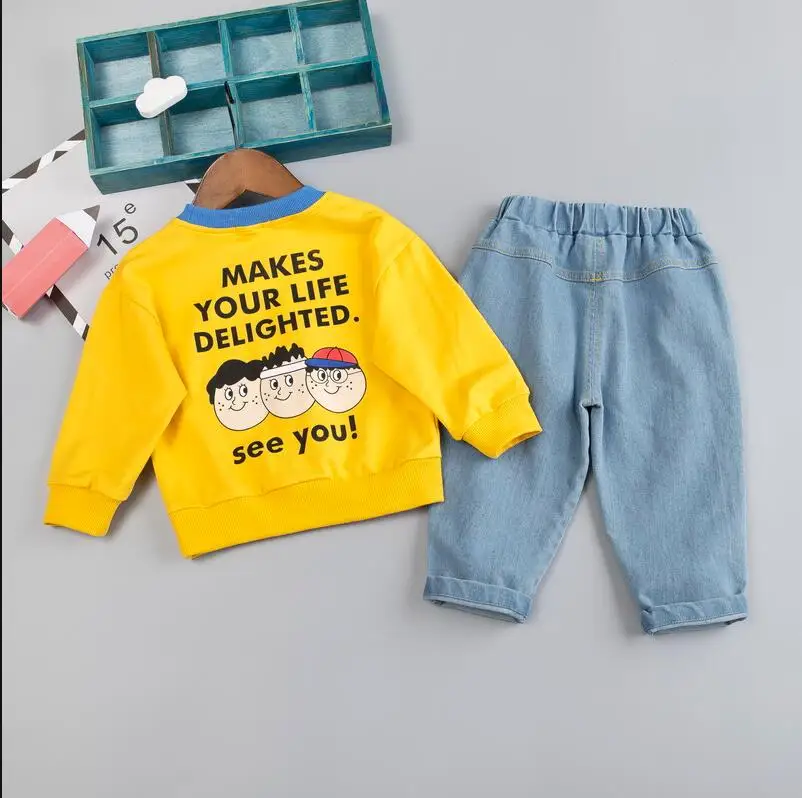 2020 новая весенняя детская хлопковая Спортивная одежда для мальчиков Детская