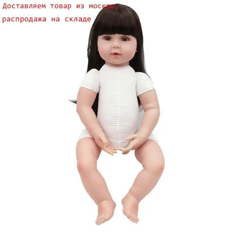 Распродажа 55 см куклы для новорожденных Силиконовые ручной работы малышей