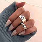 Парные кольца с драконом 2021, набор из 2 предметов, креативные Индивидуальные Кольца в стиле панк с грибом, парные кольца, подарок для пары