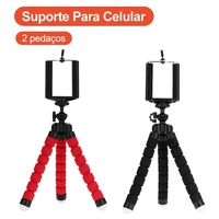 black red 2 pcs sponge octopus tripod stand for live streaming lazy deformation mobile phone holder portable camera tripod