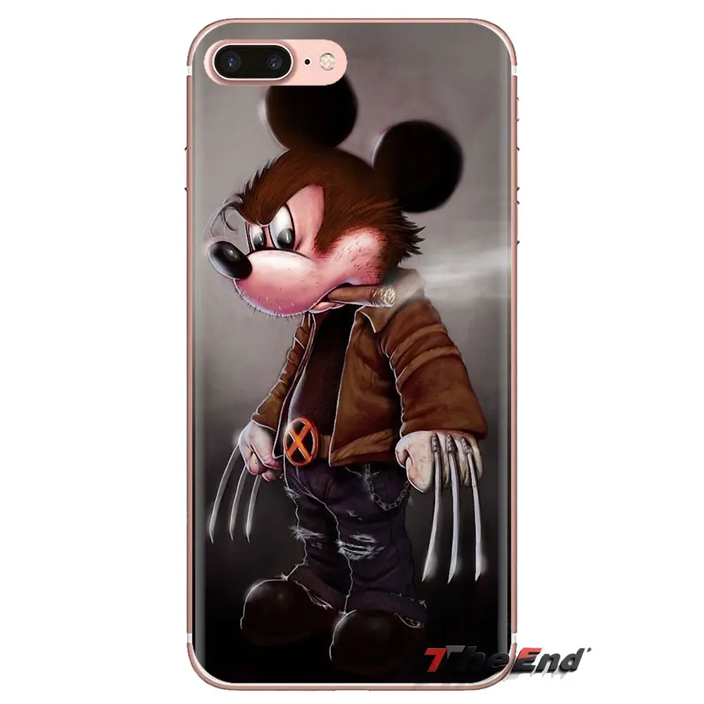 Мягкие прозрачные чехлы в виде ракушки lover mickey minnie mouse для huawei mate Honor 4C 5C 5X6X7 7A 7C 8 9 10