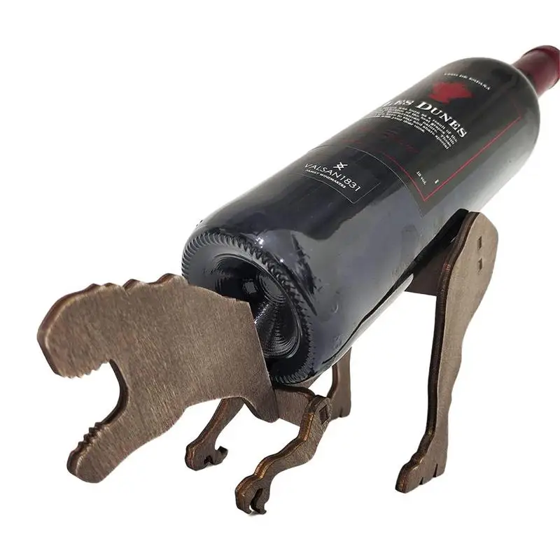 Забавный деревянный винный шкаф статуя творчество динозавр Форма емкости для