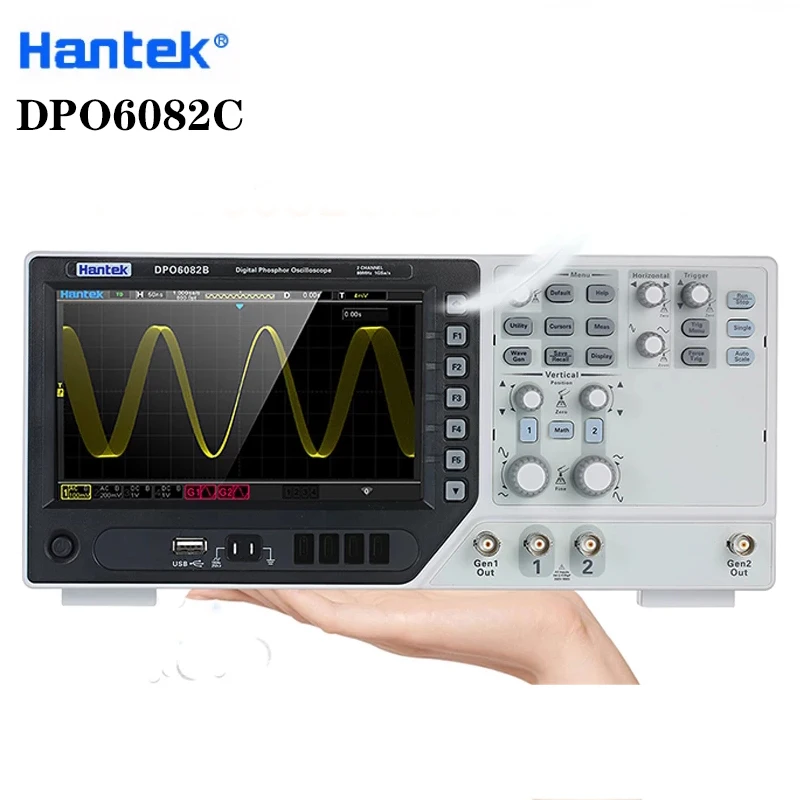 Hantek DPO6082C DPO6084C Настольный осциллограф цифровой запоминающий клип зонда 2 канала 80