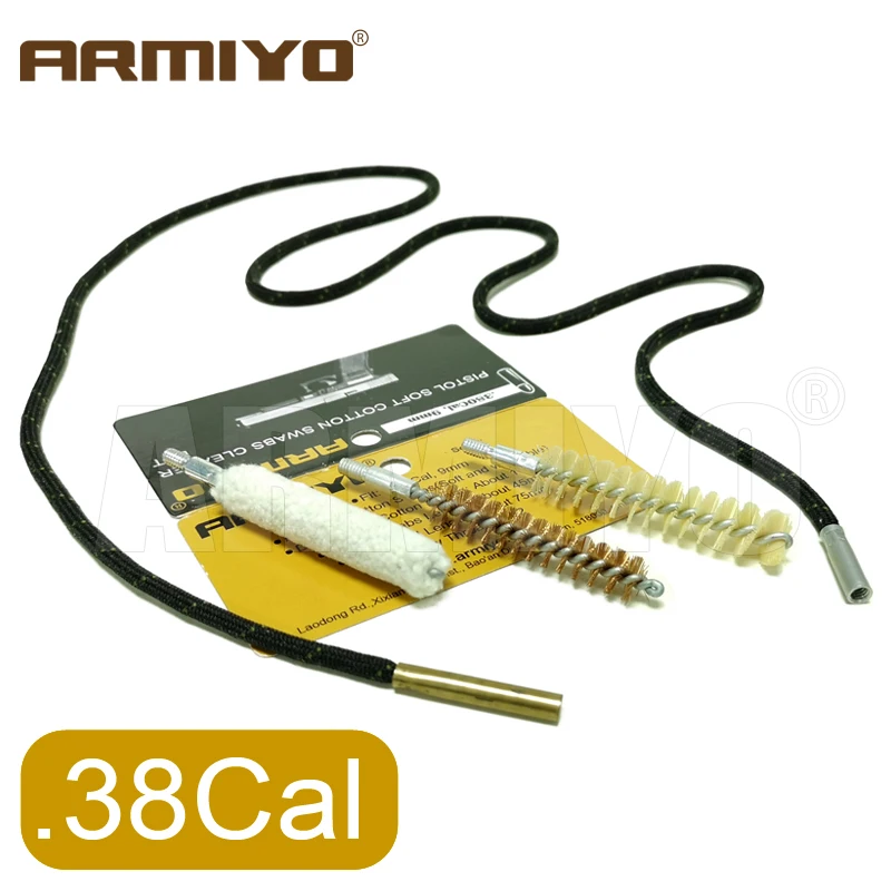 Armiyo 3 шт./компл.. 380 .38 .357 Cal 9 мм пистолет с пистолетом бронзовая нейлоновая щетка