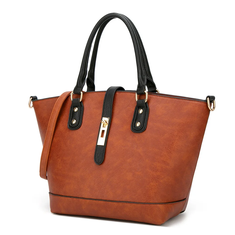 SDN Новая модная женская сумка через плечо простая однотонная металлическая