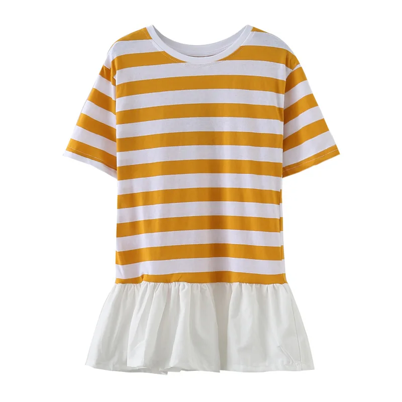 New Baby Girls Dress 2021 Cotton Children Stripe Ruffles Casual Toddler Summer Clothes #5228 | Детская одежда и обувь