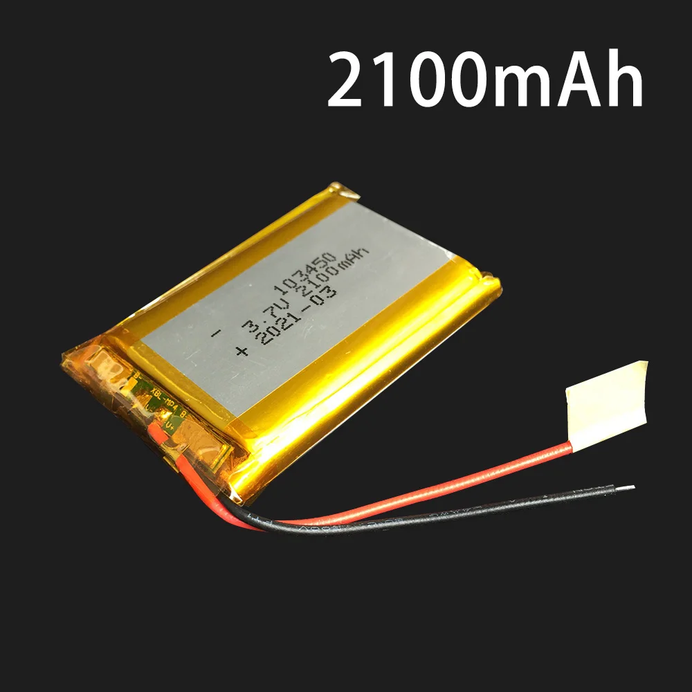 3 7 В 2100 мАч 103450 литиевая полимерная аккумуляторная батарея для Mp3 GPS банк питания