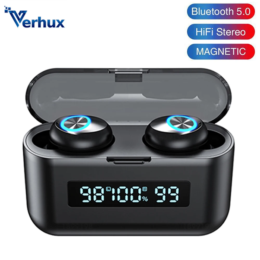 

Беспроводные Bluetooth наушники X35 TWS, стерео шумоподавляющая гарнитура, LED наушники с зарядным чехлом, Спортивная гарнитура с сенсорным управле...