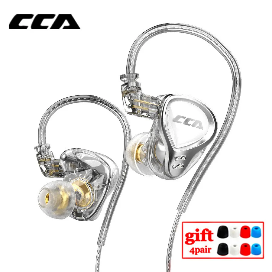CCA CA16 PRO 7BA + 1DD гибридные наушники-вкладыши HIFI наушники для мониторинга спортивный