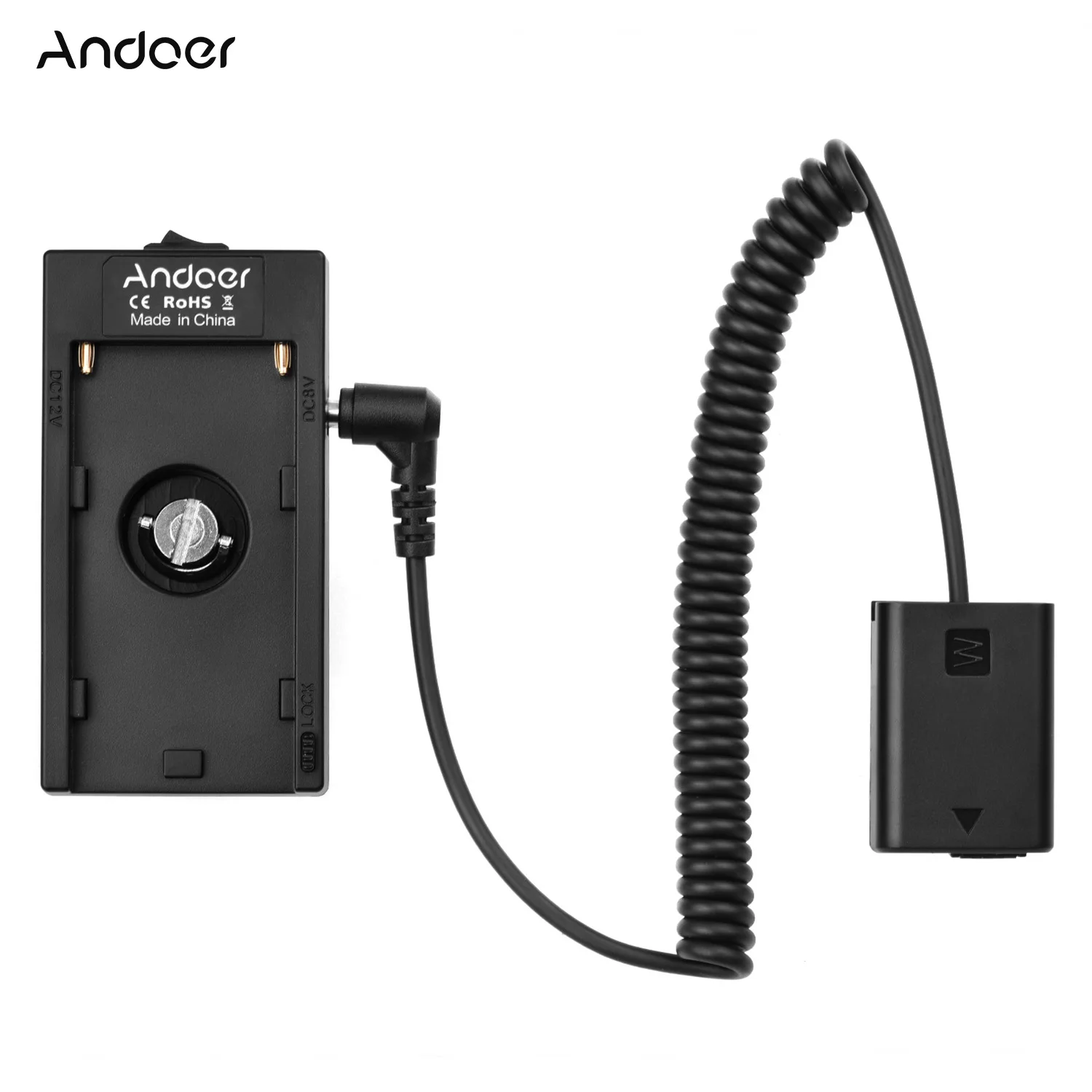 Адаптер Andoer NP-F970 F750 + фиктивная Аккумуляторный соединитель FW50 для Sony