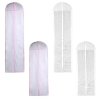 cm180cm nonwoven fabric wedding dress gown dustproof cover bridal garment storage bag long clothes protector case suitable