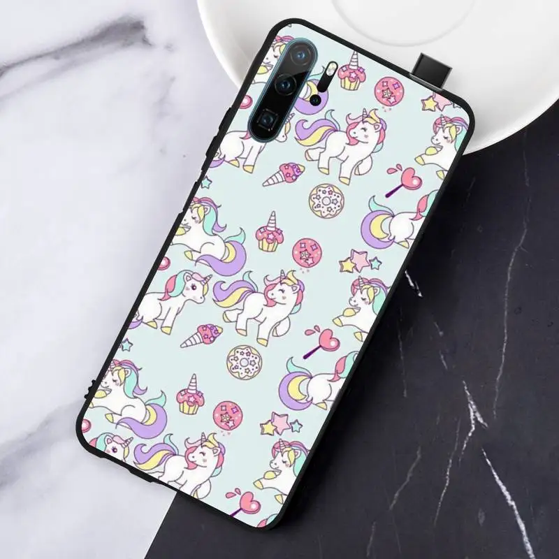 

Cute unicorn animal cartoon Phone Case For Huawei honor Mate P 10 20 30 40 i 9 8 pro x Lite smart 2019 nova 5t