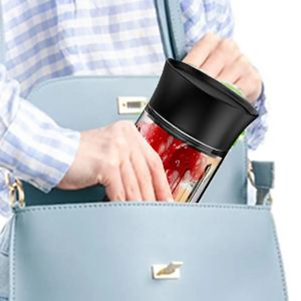 

Hot 500ml Mini Portable Mixer Juicer Fruit Food Processor Ice Smoothies For Shakes And Smoothies Mixer Rechargeable Six Blades