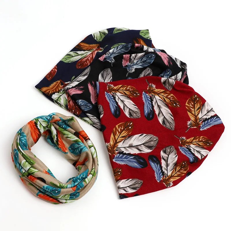 Женская Зимняя Шапка бини в 4 направлениях шарф тюрбан шапки для конского хвоста