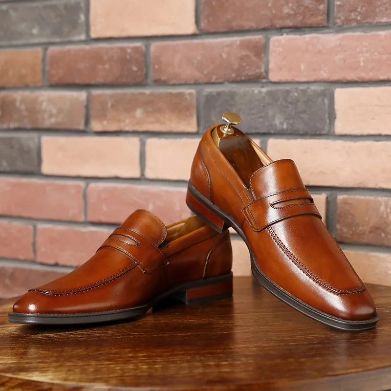 

New Comfortable Men Genuine Leather Shoes Loafers Men Shoes Quality Leather Shoes Man Flats Hot Sale Moccasins Shoe