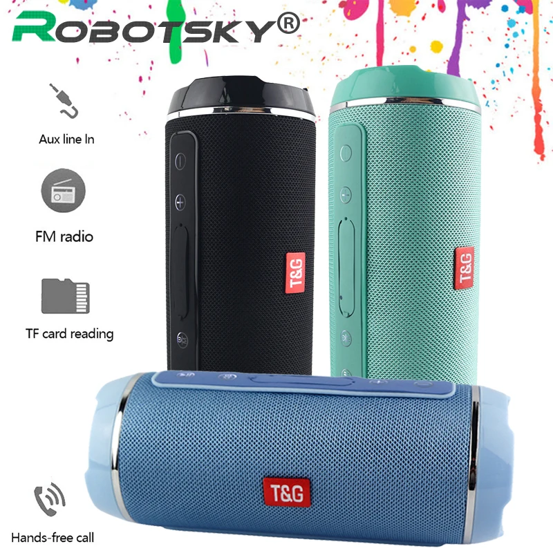 Bluetooth Колонка TG116 портативная с поддержкой TF карты и FM радио 1200 мАч|Портативные