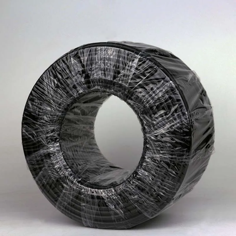 100 м/рулон белого цвета без отметки 1/" 6,35 мм PE трубка садовый оросительный шланг для сельского хозяйства для системы запотевания низкого давления - Цвет: Черный