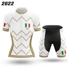 Итальянская команда 2022, Женская велосипедная Джерси, летняя велосипедная одежда с коротким рукавом, дышащий велосипедный комплект для горных велосипедов, женская одежда для велоспорта