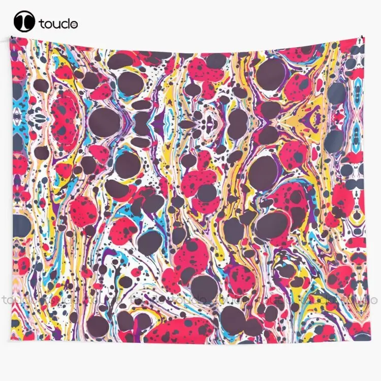 Новый психоделический винтажный мраморный гобелен Женский украшение | Дом и сад