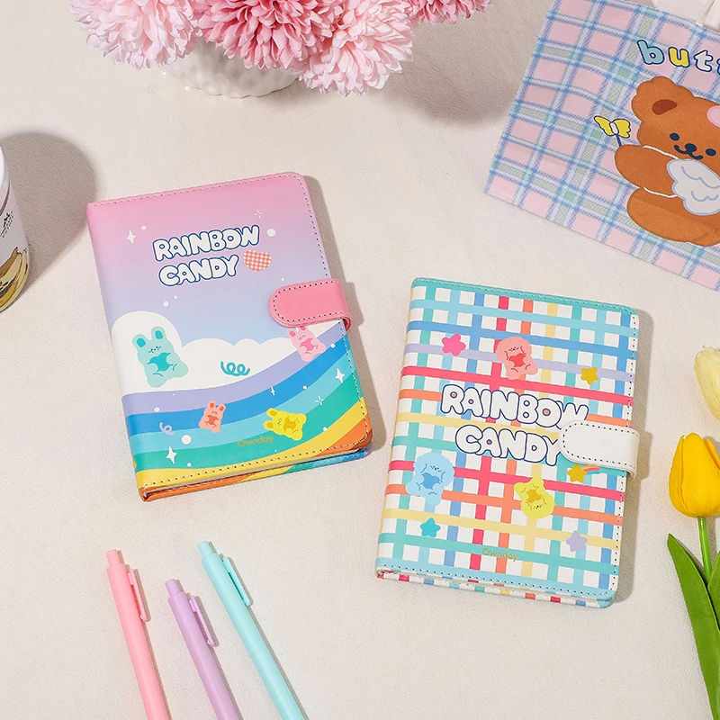 

A6 Kawaii Bear Journal Diary Notebook Travel Korean Cartoon Bear Notepad Book For Kids Girl School Stationery