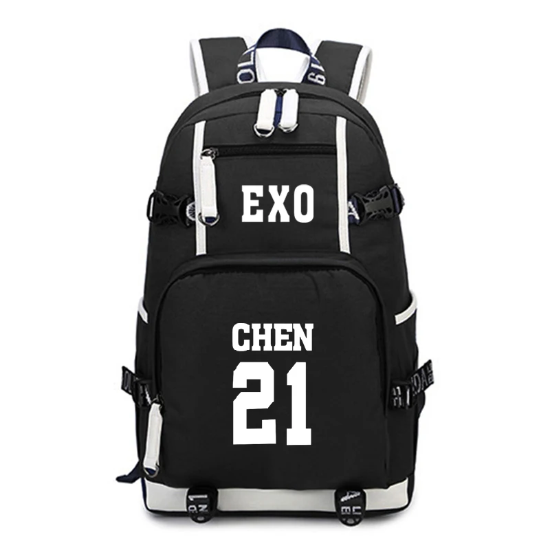 Kpop EXO рюкзак подростковый школьный модные школьные рюкзаки детские дорожные для