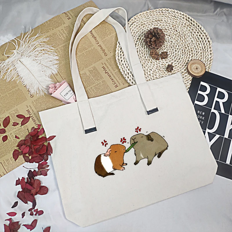 Женская тканевая сумка-тоут черная холщовая Экологически чистая многоразовая