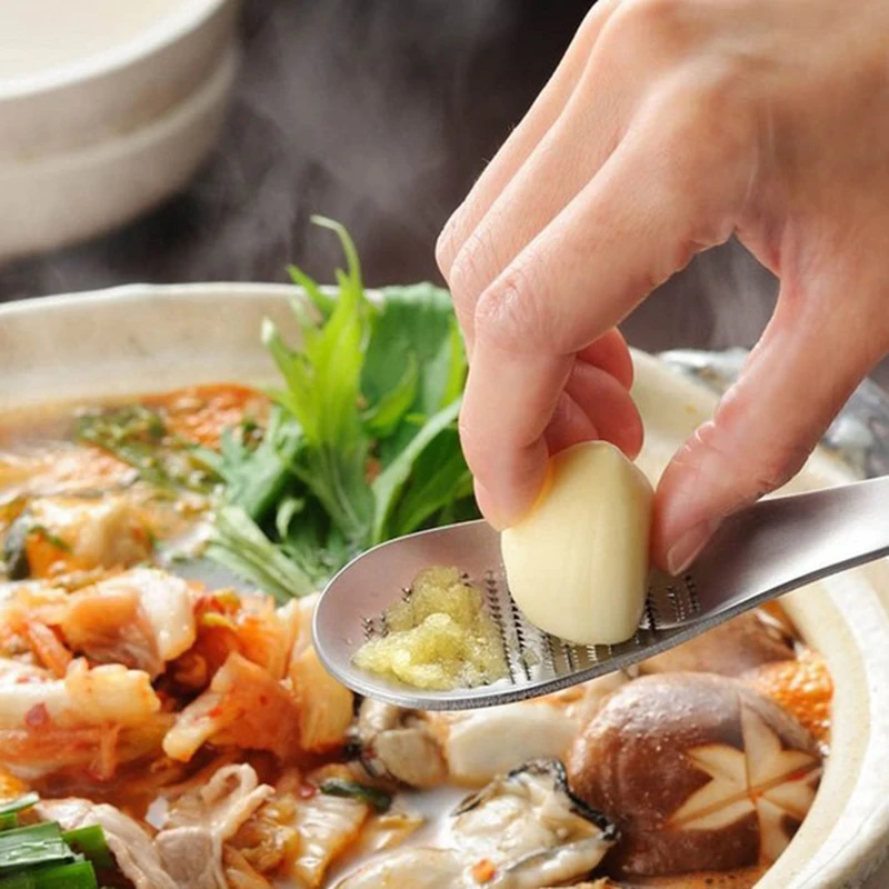 Нержавеющая сталь имбирь шлифовальный 1 шт. ложка и чеснок бытовой строгания