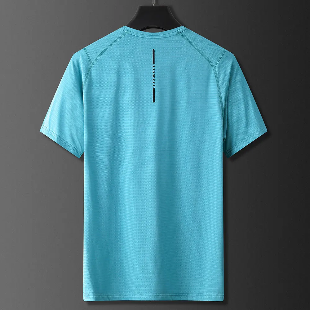 High Quality Nylon Men's T-Shirt Running T Shirt Fitness Quick Drying Training Clothes T Shirt for Men Gym Sports Shirts Tops