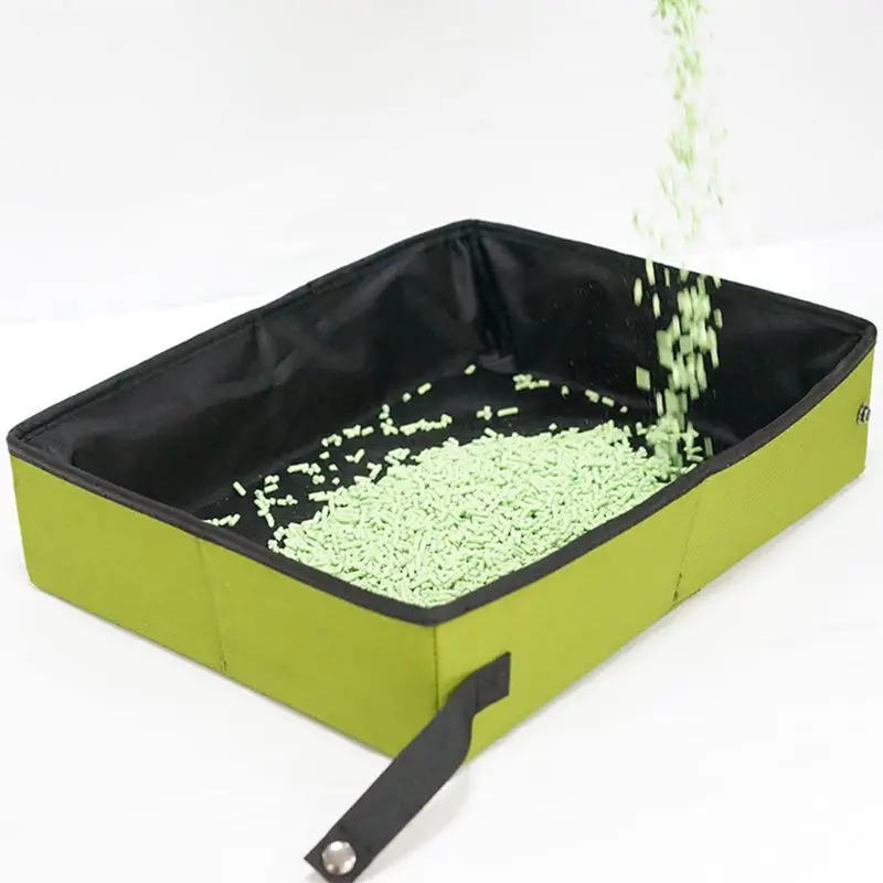 Складная коробка для туалета кошек водостойкая подстилка портативная