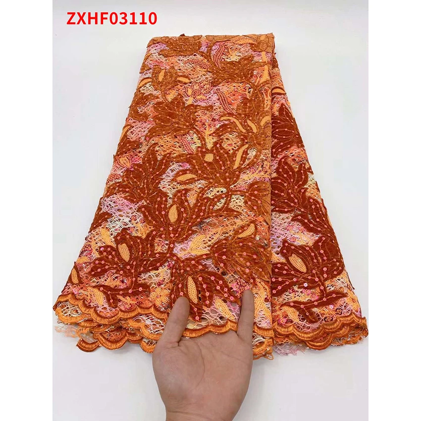 Фототкань изысканная нигерийская Женская тюль Экологически чистая швейная