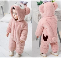 baby boy romper girl clothes printed long sleeve one piece hooded animal ear rompers newborn jumpsuit infant outfits christmas
