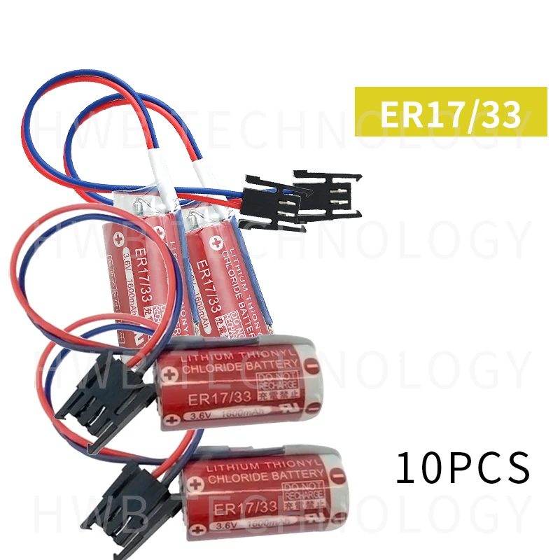 10 шт. Аккумулятор для Maxell ER17/33 3 6 В 1600 мАч 2/3A 17330 PLC литиевые батареи с черным