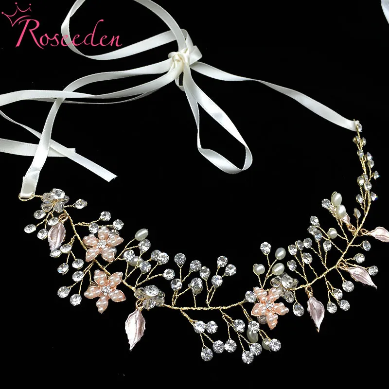 Модные цветочные свадебные украшения для волос ручной работы аксессуары