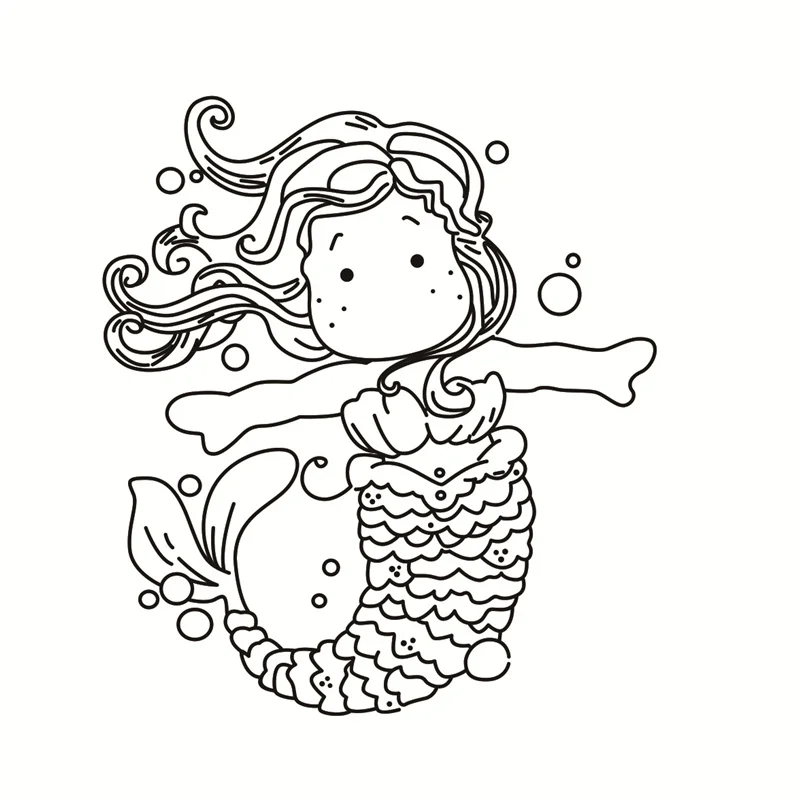 Прозрачные штампы и Вырубные русалка силиконовые уплотнения сделай сам для