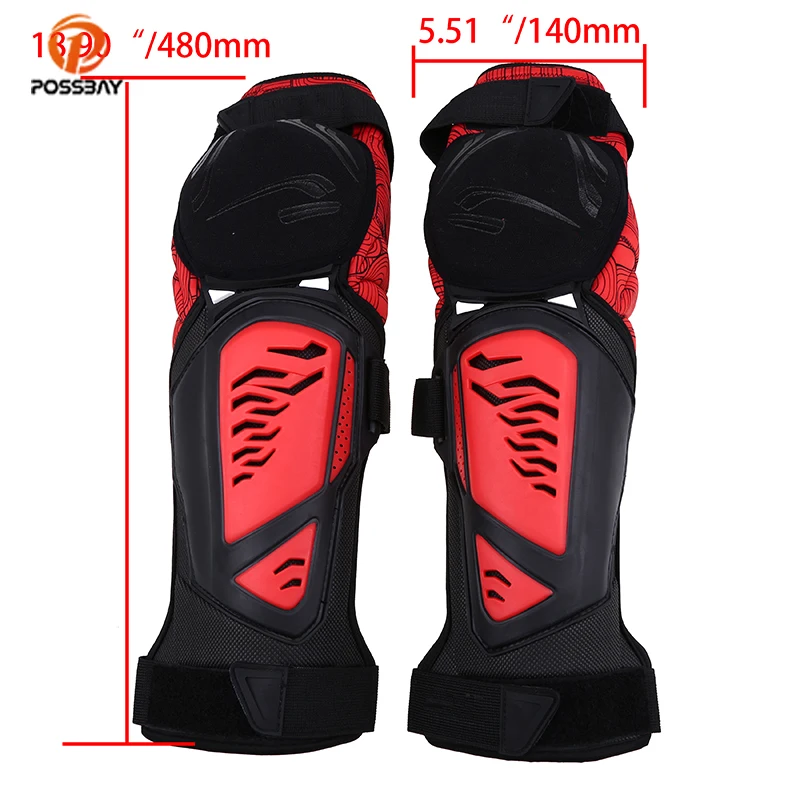 

POSSBAY Outdoor Sports Knee Pad Protective Gear Scooter Motocross Knee Guard Off Road Cycling Riding Kneepad Protector Man Women