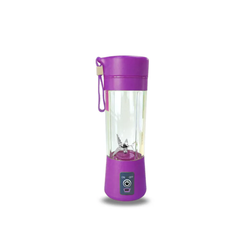 6-лист Мини соковыжималка с зарядкой от USB электрическая соковыжималка чашки Портативный Кубок фрукты чаша для смешивания Миксер для фруктов машина 400 мл