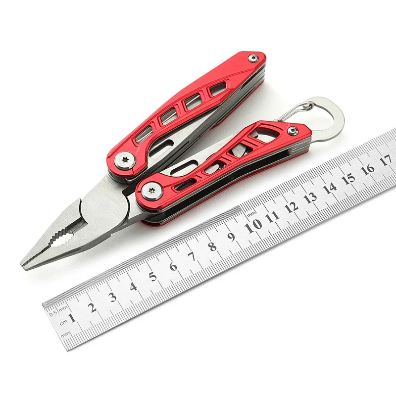

EDC Ooutdoor Folding Plier With Mountaineering Buckles Knife Saw Bottle Opener Portable Tool Multi Functional Tool Pliers