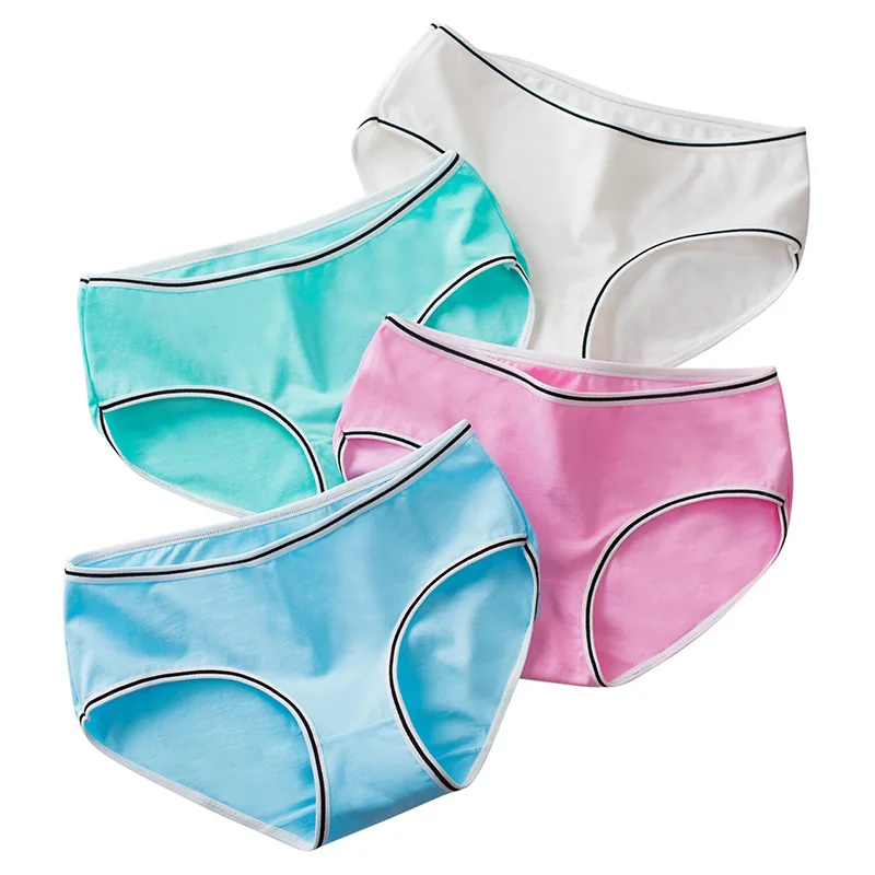 Женское нижнее белье из хлопка однотонное дышащее женское большие