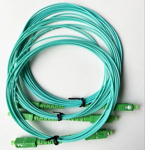 SC APC оптический волоконный патч корд PVC G657A джемпер SM 1 6 мм 3 5 м aqua|Оптоволоконное