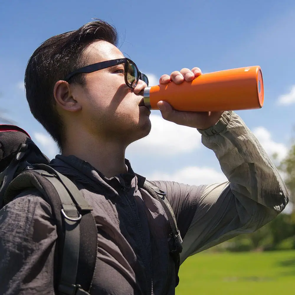 Youpin KKF Vacuum Bottle 24h Insulation Thermoses 316 Stainless Steel Thermos Flask Travel Sport Mug 475ML Smart Temperature Cup