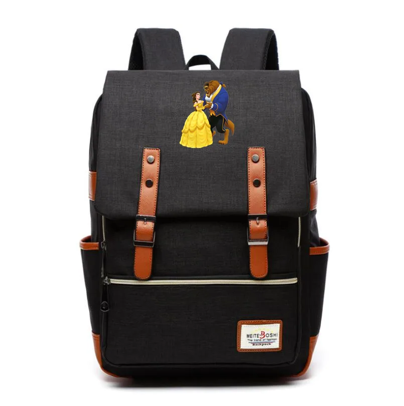Красавица и Чудовище рюкзак холщовые школьные сумки сумка на плечо Belle N The Beast