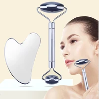 stainless steel facial roller gua sha tool set face care massage cellulite massagerface lift
