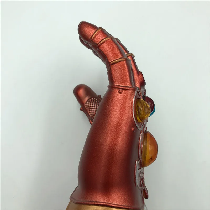 1: 1 светодиодный светильник Thanos Gauntlet Военные перчатки косплей Хэллоуин костюм реквизит Endgame 4 Quantum