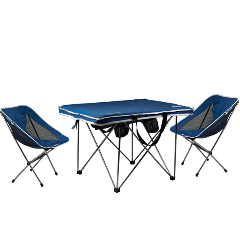 

Outdoor Camping Portable Aluminum Alloy Outdoor Folding Table Chair 600D Oxford Cloth with Storage Bag Outdoor Furniture