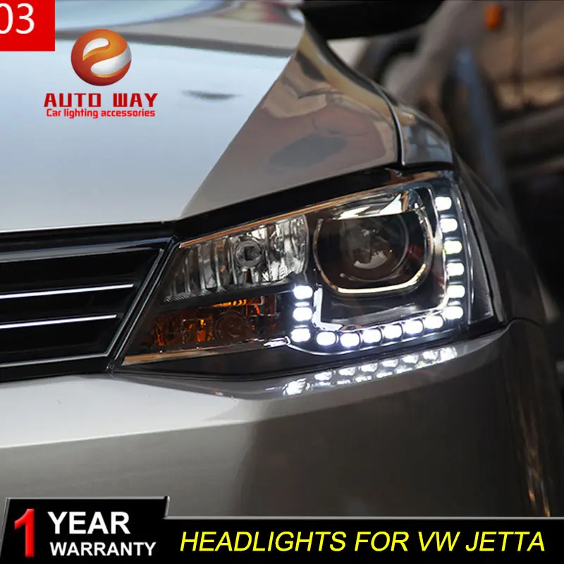 Автомобильный Стайлинг чехол для фар VW Jetta 2012-2017 Автомобильные светодиодные фары