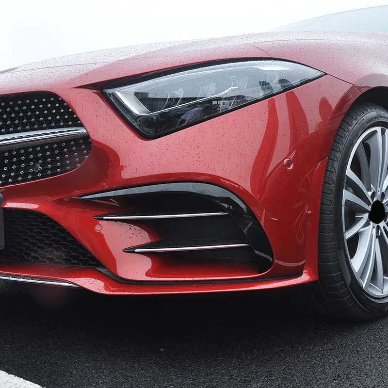 Для Mercedes cls 2018 аксессуары c257 изменение спереди автомобильные наклейки на бампер