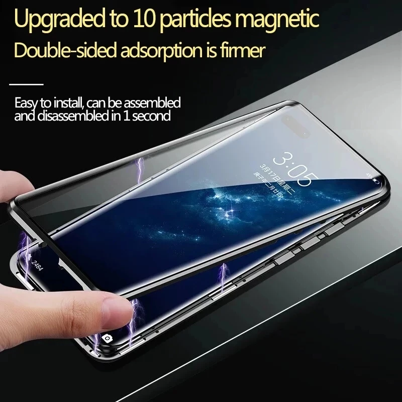 Najtaniej Dla Huawei Mate 40 Pro 360 Pełna Pokrywa Ochronna Etui Z Klapką P30/p40 Szkło Magnetyczne Etui Do Huawei Mate 30 20 Pro 20X Fundas